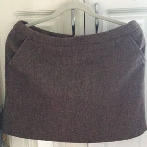 H&M brown tweed wool skirt - size 12